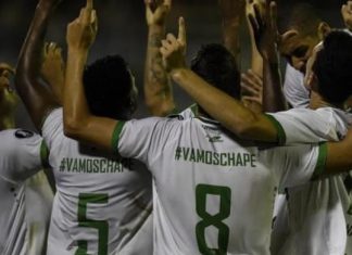 Jogadores da Chapecoense